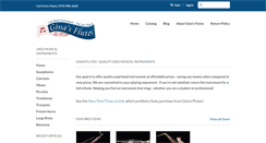 Desktop Screenshot of ginasflutes.com